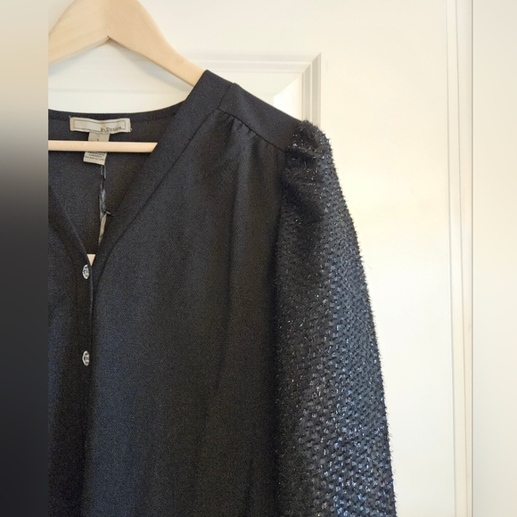 Black Women's Casual Blouse - Picture 2 of 8